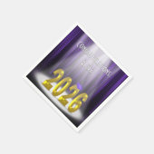 Afstuderen 2025 Paarse en gouden in de schijnwerpe Servet (Hoek)