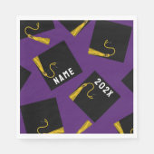 Afstuderen 2025 Paarse Servet (Voorkant)