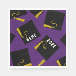 Afstuderen 2025 Paarse Servet