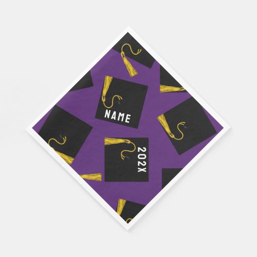 Afstuderen 2025 Paarse Servet (Hoek)