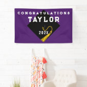 Afstuderen 2025 Paarse Spandoek (Insitu)