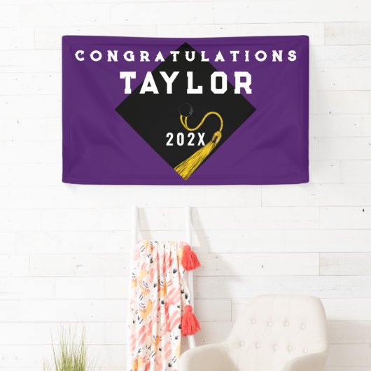 Afstuderen 2025 Paarse Spandoek (Insitu)