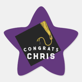 Afstuderen 2025 Paarse Ster Sticker