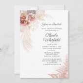 Afstuderen 2025 Pampas Grass Afstudeerder Party Kaart (Voorkant)