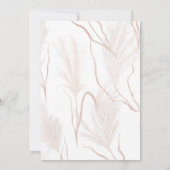 Afstuderen 2025 Pampas Grass Afstudeerder Party Kaart (Achterkant)