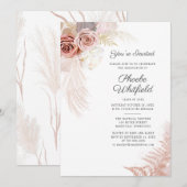 Afstuderen 2025 Pampas Grass Afstudeerder Party Kaart (Voorkant / Achterkant)