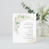 Afstuderen 2025 Pampas Grass Fotouitnodiging (Staand voorkant)