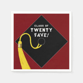 Afstuderen 2025 Partij Maroon Servet