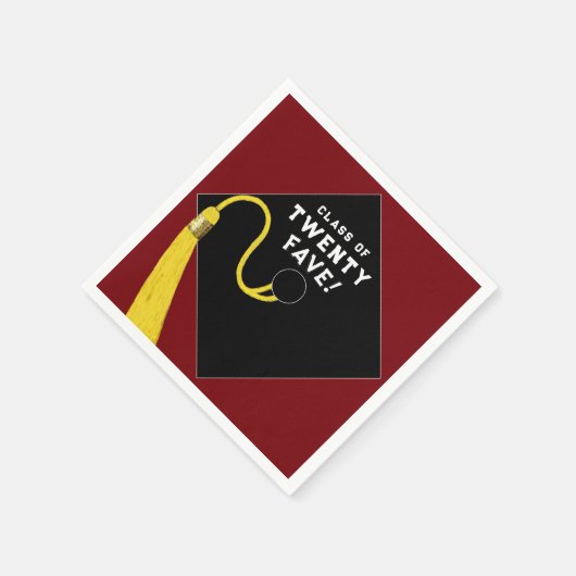 Afstuderen 2025 Partij Maroon Servet (Hoek)