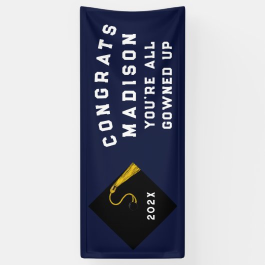 Afstuderen 2025 Partij Spandoek (Verticaal)