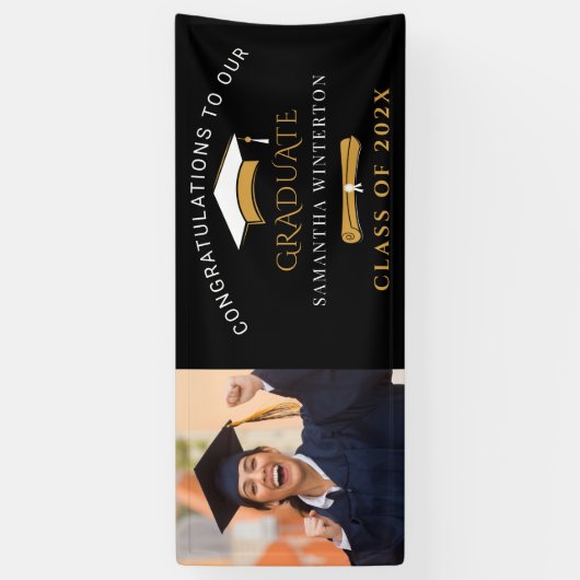 Afstuderen 2025 Partij van het Afstudeerder Spandoek (Verticaal)