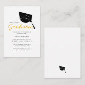 Afstuderen 2025 Party Afstudeerder Pet Uitnodiging (Voorkant / Achterkant)