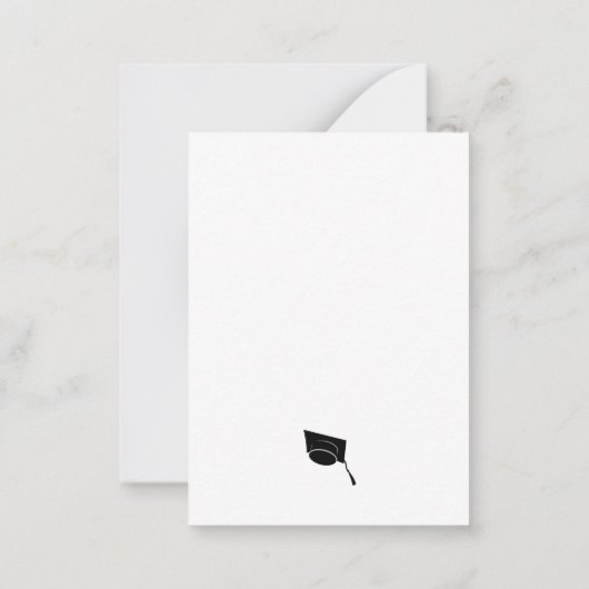 Afstuderen 2025 Party Afstudeerder Pet Uitnodiging (Achterkant)