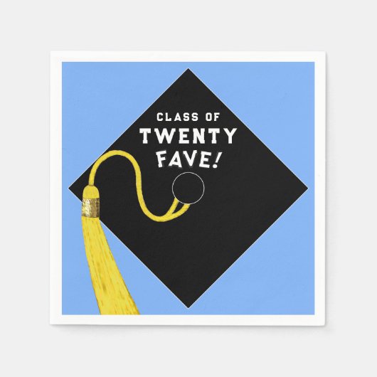 Afstuderen 2025 Party Lichtblauw Servet (Voorkant)