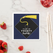 Afstuderen 2025 Party Navy Blauw Servet (Insitu)