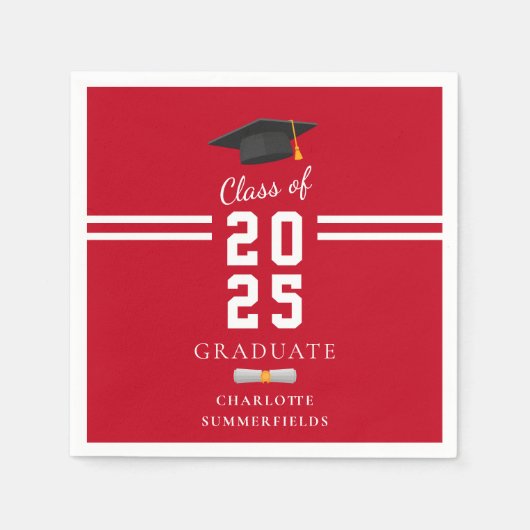 Afstuderen 2025 Party Paper Servet (Voorkant)