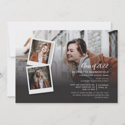 Afstuderen 2025 Party Photo Script Afstuderen Kaart (Voorkant)