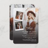 Afstuderen 2025 Photo Collage Afstudeerder Party Kaart (Voorkant / Achterkant)