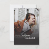 Afstuderen 2025 Photo Collage Afstudeerder Party Kaart (Achterkant)