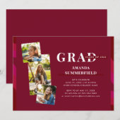 Afstuderen 2025 Photo Collage Afstudeerder Party Kaart (Voorkant / Achterkant)