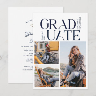 Afstuderen 2025 Photo Collage Afstudeerder Party Kaart
