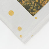 Afstuderen 2025 Photo Collage Gold Afstuderen Fleece Deken (Hoek)