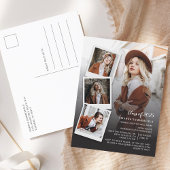 Afstuderen 2025 Photo Collage Script Afstudeerder  Uitnodiging Briefkaart