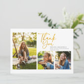 Afstuderen 2025 Photo Collage Script Afstuderen Bedankkaart (Staand voorkant)