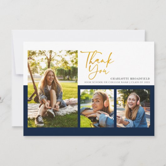 Afstuderen 2025 Photo Collage Script Bedankkaart (Voorkant)