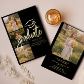 Afstuderen 2025 Photo Gold Foil Aankondiging