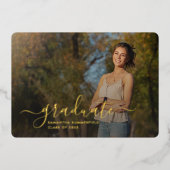 Afstuderen 2025 Photo Gold Foil Aankondiging (Voorkant)