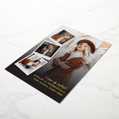 Afstuderen 2025 Photo Gold Foil Afstudeerder Aanko Folie Uitnodiging (Gedraaid)