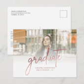 Afstuderen 2025 Photo Script-Afstudeerder Aankondigingskaart (Voorkant / Achterkant)