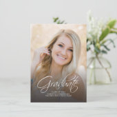 Afstuderen 2025 Photo Script Afstudeerder Party Kaart (Staand voorkant)