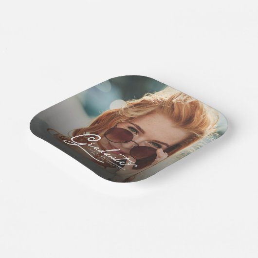 Afstuderen 2025 Photo Script Party Papieren Bordje (Gebogen)