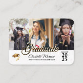 Afstuderen 2025 QR Code Aankondiging Kaart - 3 Fot (Voorkant)