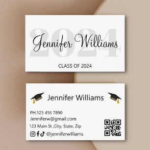 afstuderen 2025 QR Code Social Media Naam Kaart