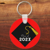 Afstuderen 2025 Red Keepsake Sleutelhanger (Voorkant)