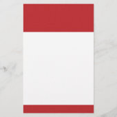 Afstuderen 2025 Red White Graduation Party Briefpapier (Achterkant)