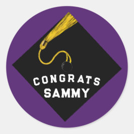 Afstuderen 2025 ronde sticker