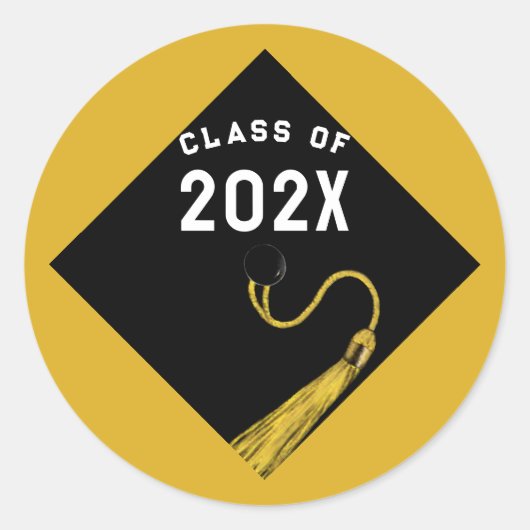 Afstuderen 2025 ronde sticker (Voorkant)