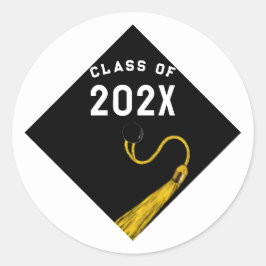 Afstuderen 2025 ronde sticker