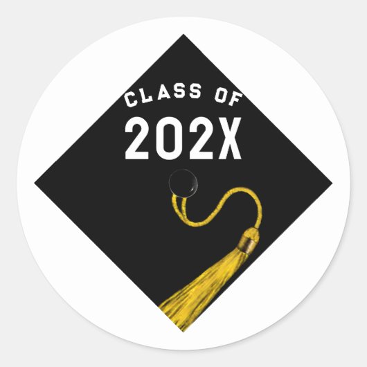 Afstuderen 2025 ronde sticker (Voorkant)