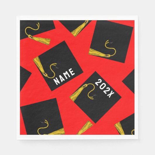 Afstuderen 2025 Rood Servet (Voorkant)