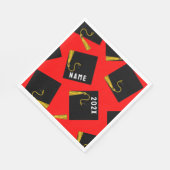 Afstuderen 2025 Rood Servet (Hoek)