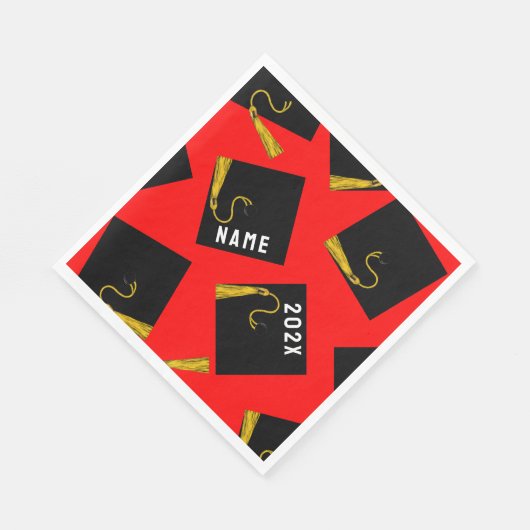 Afstuderen 2025 Rood Servet (Hoek)