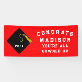 Afstuderen 2025 Rood Spandoek