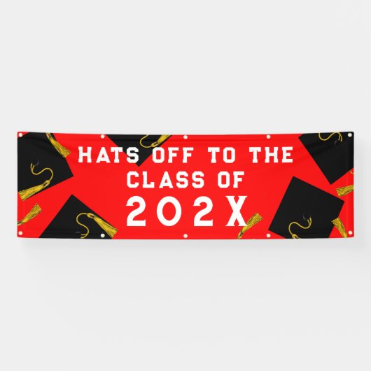Afstuderen 2025 Rood Spandoek (Horizontaal)