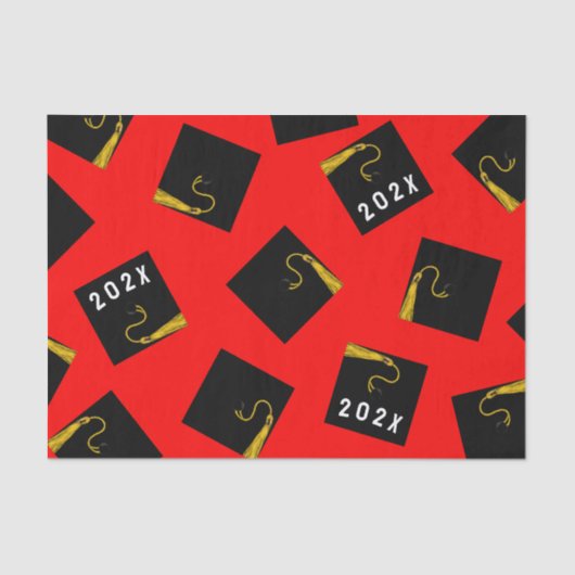 Afstuderen 2025 Rood Tissuepapier (Voorkant)