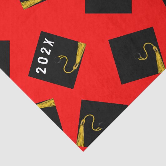 Afstuderen 2025 Rood Tissuepapier (Detail)